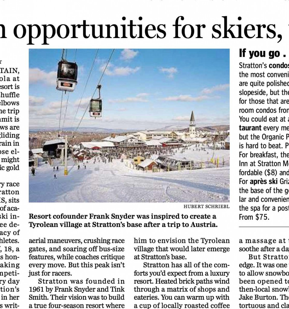 Golden Opportunities for Skiers